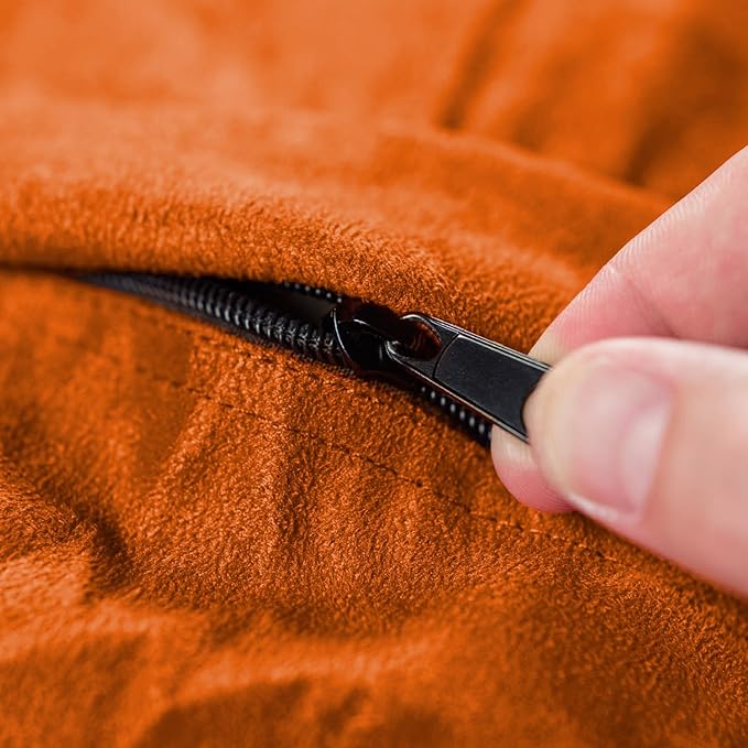 Chill Sack Bean Bag Chair - 3' Medium Teens & Kids Memory Foam Lounge Chair with Soft Microfiber Cover – Cozy Furniture for Living Room, Dorm, & Kids' Rooms – Orange