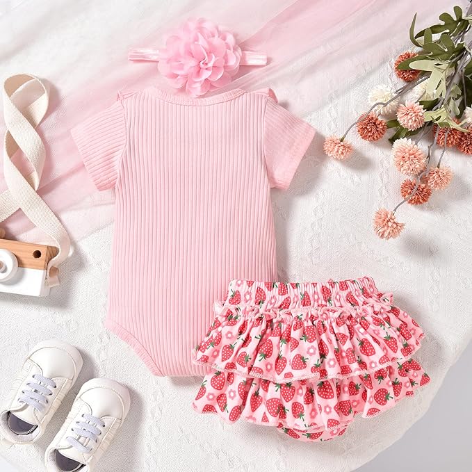 Aalizzwell Newborn Infant Baby Girls Summer Outfit