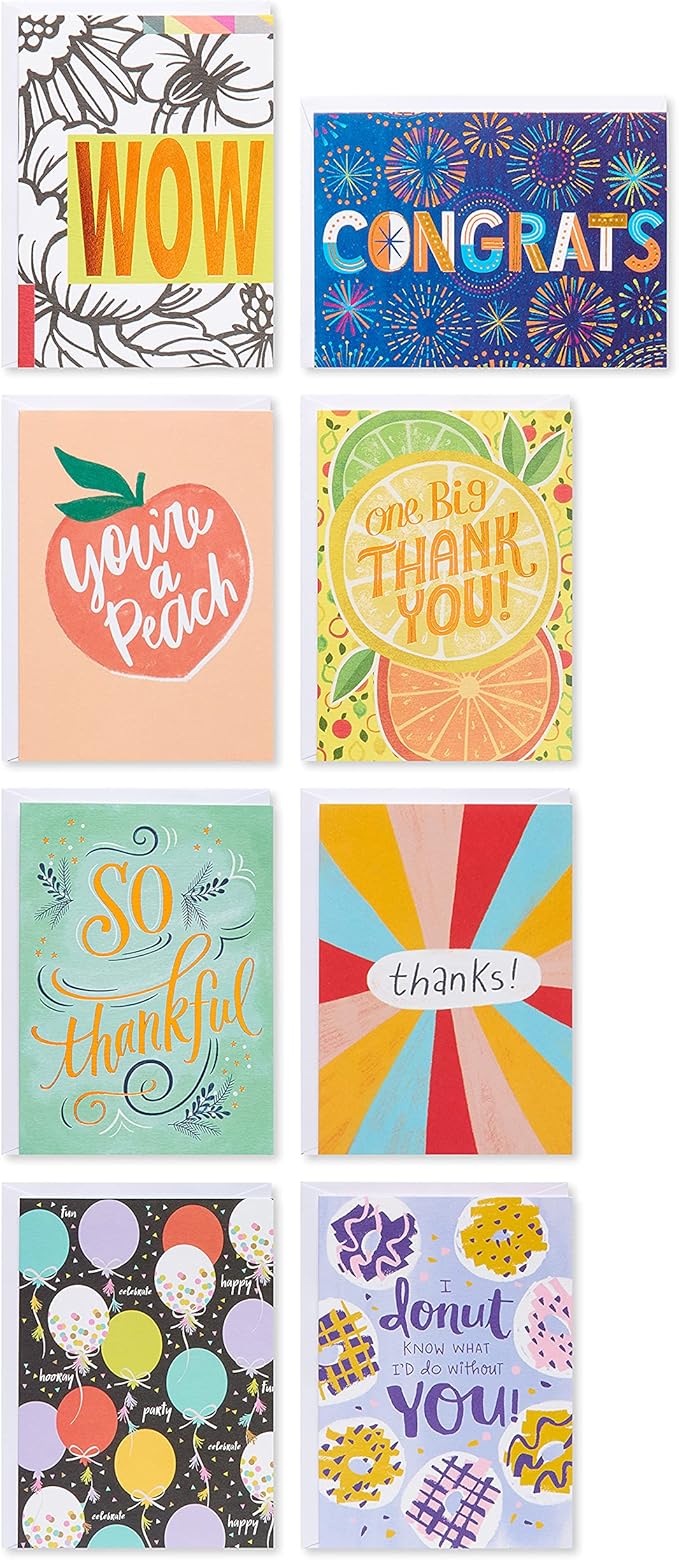 American Greetings Deluxe All Occasion Card Assortment - Birthday, Wedding, Thanks and More (32-Count)