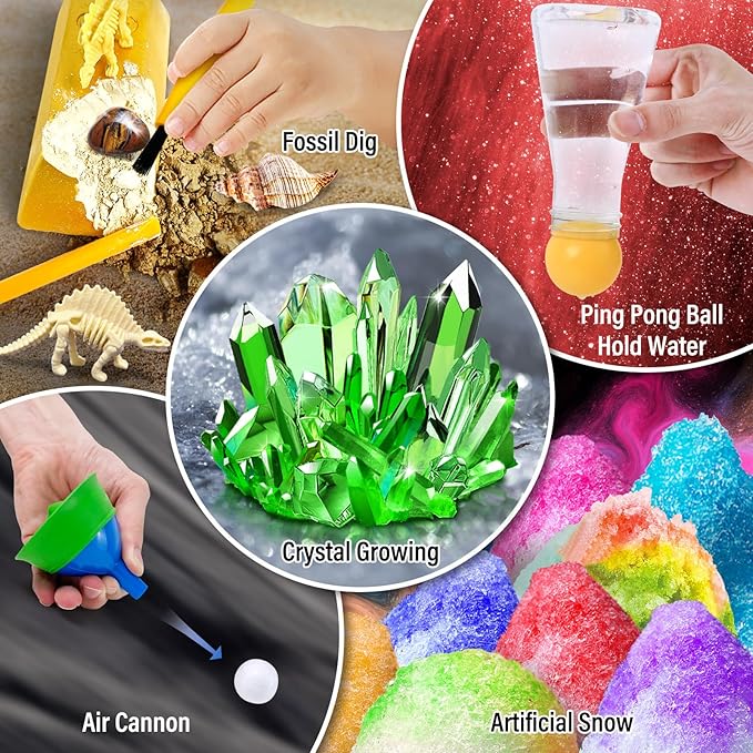 150 Experiments Science Kits for Kids, Chemistry Set, S.T.E.M Projects Scientific Toys Birthday Gifts Idea for Boys Girls Educational Scientist Kit