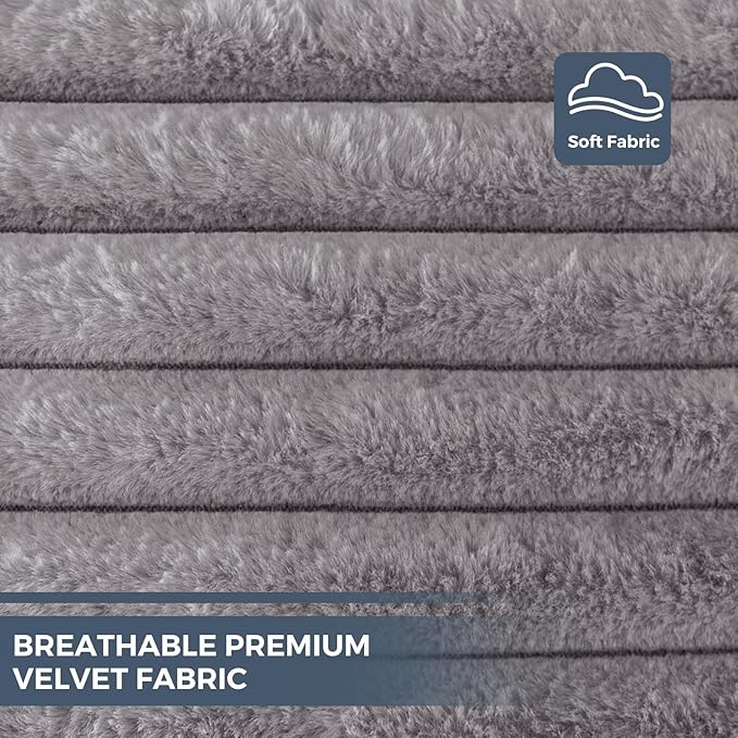 MAXYOYO Giant Bean Bag Chair Bed for Adults, Convertible Beanbag Folds from Lazy Chair to Floor Mattress Bed, Large Floor Sofa Couch, Big Sofa Bed, High-Density Foam Filling, Machine Washable Cover