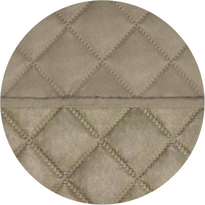 PureFit Reversible Quilted Sofa Cover, Water Resistant Slipcover Furniture Protector, Washable Couch Cover with Non Slip and Elastic Straps for Kids, Dogs, Pets (Oversized Recliner, Beige/Beige)
