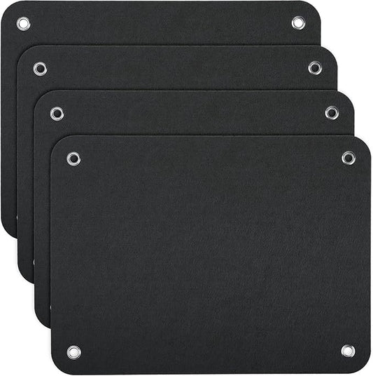 4 Pieces Felt Board for Toddlers Classroom Flannel Board Stories for Preschool Homeschooling, Kids Felt Story Activity Wall Hanging Children Birthday Gifts, 11.8 x 15.75 Inch (Black)