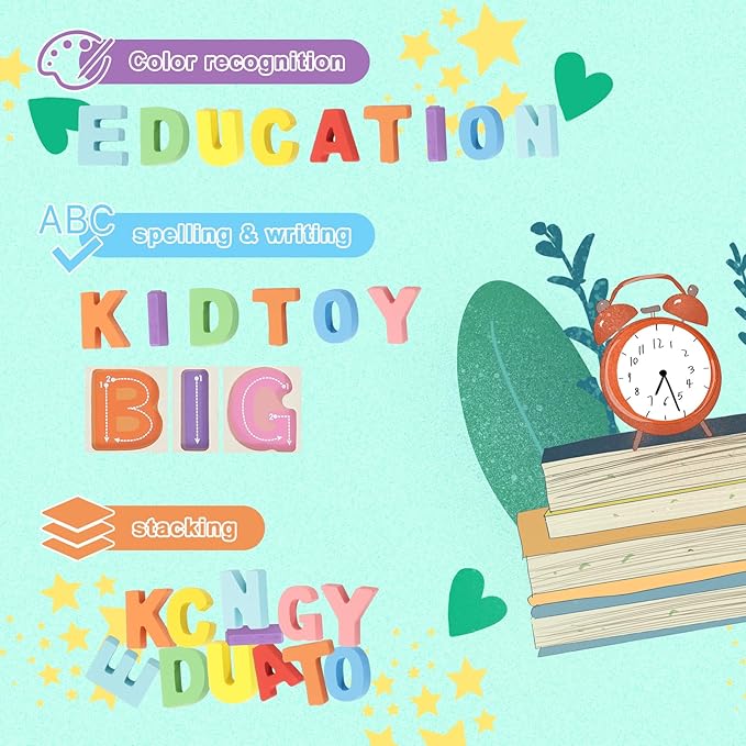 Alphabet Puzzle - Montessori Wooden Puzzles for Toddlers 1-5 | ABC Alphabet Puzzles Learning Toys for Toddlers 1-5 Alphabet Puzzle | Toddler Learning Toys Preschool Educational Gift for Kids