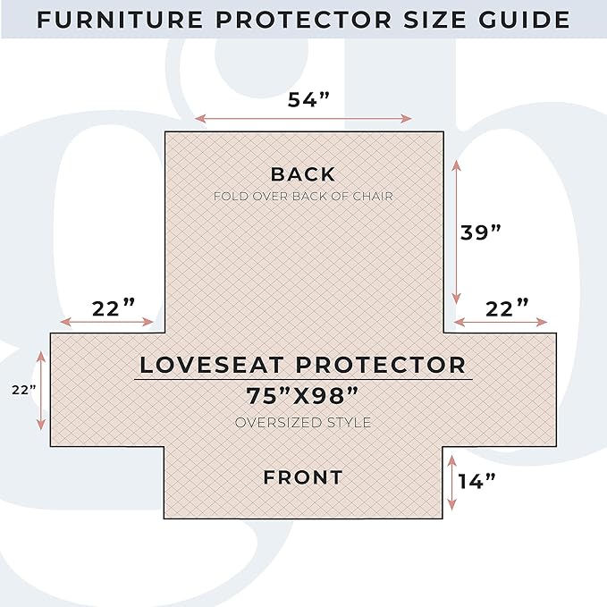 Great Bay Home Reversible Patchwork Loveseat Cover - Washable Slipcover Furniture Protector with Elastic Straps - Couch Cover for Dogs, Kids, and Pets - Box-Stitched Detail (Loveseat, Dusty Rose)