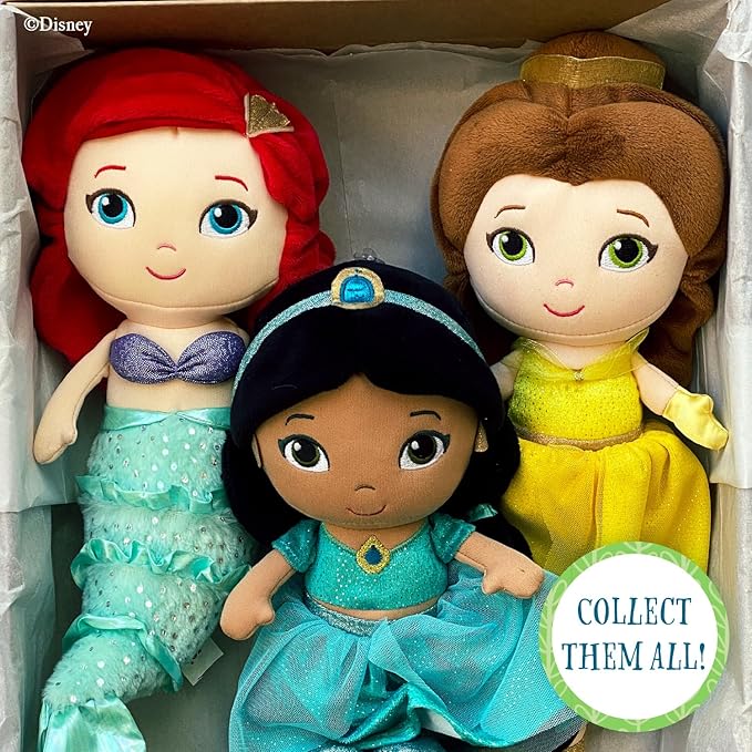 KIDS PREFERRED Disney Baby - Ariel 12" Plush Doll with Musical Sounds - The Little Mermaid Collectable Stuffed Animal for Babies, Toddlers and Kids