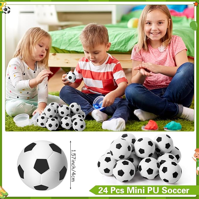 144 Pcs Soccer Party Favors Soccer Drawstring Bags with Adjustable Bracelets Stress Balls Soccer Keychains Stickers and Wish Cards for Birthday Gifts Kids Soccer Themed Party Supplies