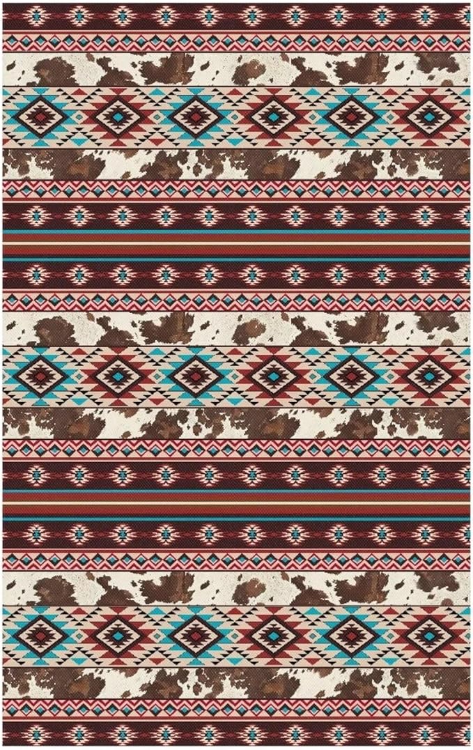 Aztec Recliner Headrest Protector Non Slip Chair Headrest Cover Wrinkle Resistant Recliner Backrest Cover Furniture Protector for Home Couch Loveseats Decoration