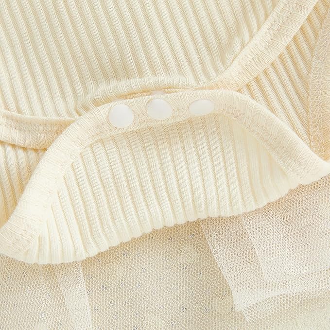 Baby Girl Clothes Daisy Ribbed Bodysuit Sleeveless Romper Dress Summer Outfit for Girls Newborn 3 6 9 12 18 Months