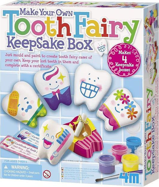 4M Make Your Own Tooth Fairy Keepsake Box - Arts and Crafts for Girls and Boys