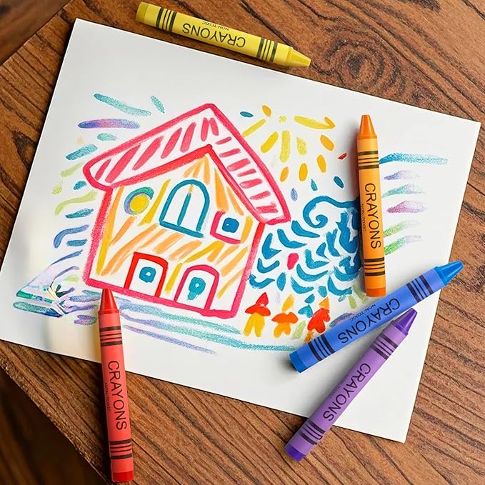 20 Pack Crayons Bulk, 160 Count Crayons, 8 Color Bulk Crayons, Easy to Hold Crayon, Crayons Party favors for Home Birthdays Goody Bags Stocking Stuffers