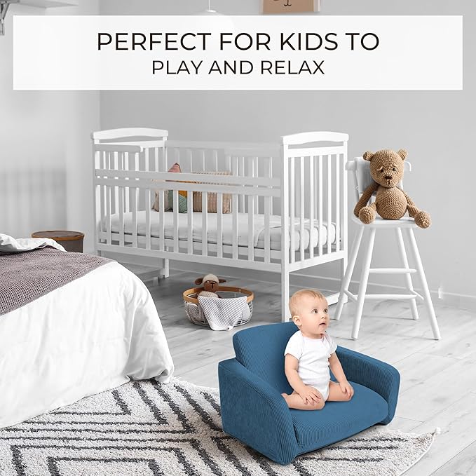 ZICOTO Sturdy Toddler Chair and Couch - The Perfect Kids Sofa for Girls and Boys - Ideal Fold Out Sofa Chairs to Give Your Kids a Safe and Fun Place to Sit