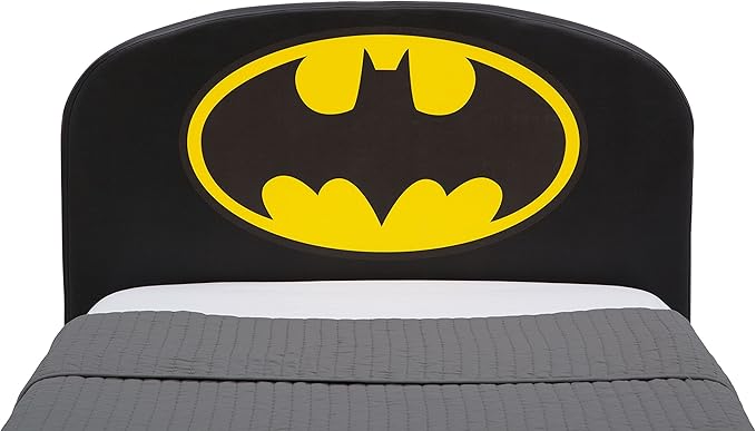 Delta Children Upholstered Twin Bed, DC Comics Batman