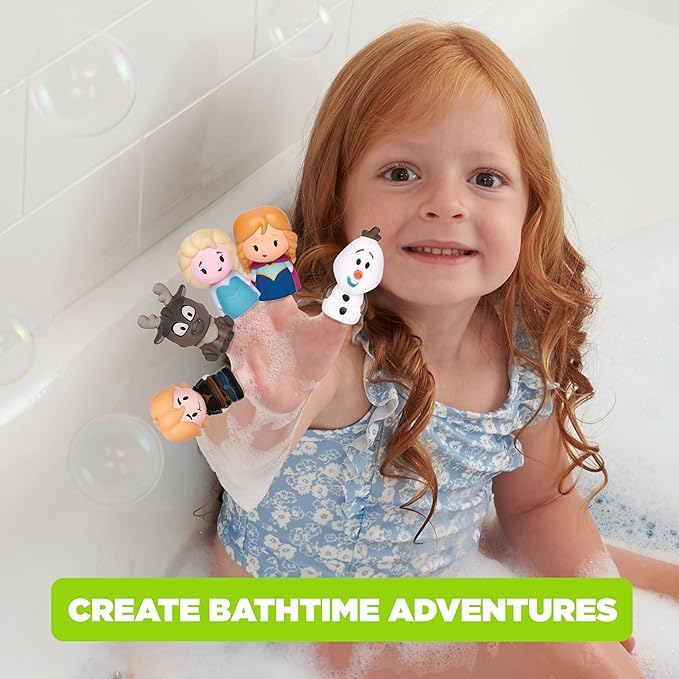 Disney Frozen Bath Finger Puppets, 10 Pc - Party Favors, Educational, Bath Toys, Story Time, Beach Toys, Playtime, Stocking Stuffer