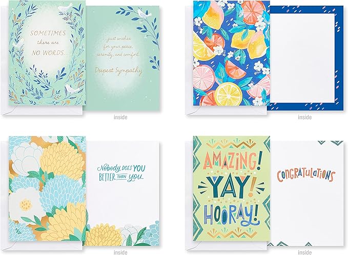 American Greetings Deluxe All Occasion Cards with Envelopes - Birthday, Thanks, Congrats and More (40-Count)