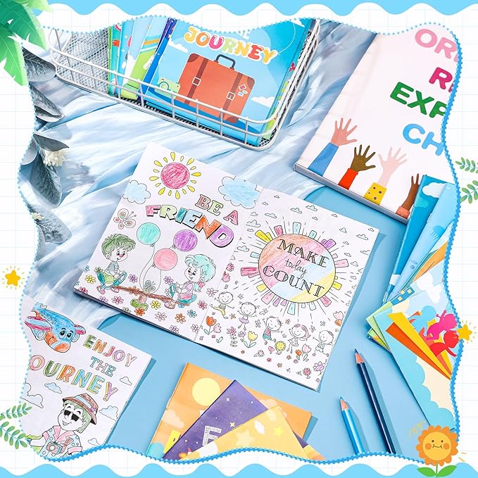24 Pcs Inspirational Coloring Books for Adults Kids Coloring Books Bulk, DIY Art Coloring Book for Adult Kids Drawing Book with Flower Words Pattern for Party Favors Goodie Bag Filler Gifts