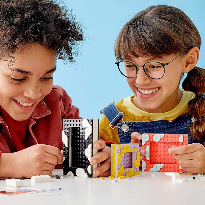 LEGO DOTS Creative Picture Frames 41914 DIY Creative Craft Decorations Kit for Kids, Makes a Great Gift for Kids Who Like Doing Crafts at Home and Fun Picture Frame Ideas (398 Pieces)