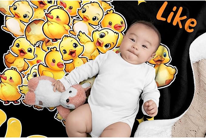 I Just Really Like Ducks Pentagram Adult duck Blanket Kids Funny Blanket Suitable for Bedroom bed sofa Crib Couch Chair outdoor All Season Items That Yellow Duck Lovers Will Love 60"x50"for Teens