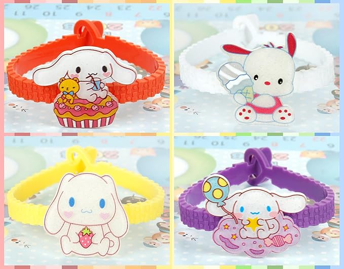 15pcs Cartoon Character Bracelets Wristband Bracelets for Birthday Party Supplies Favors Prize Rewards (dog)