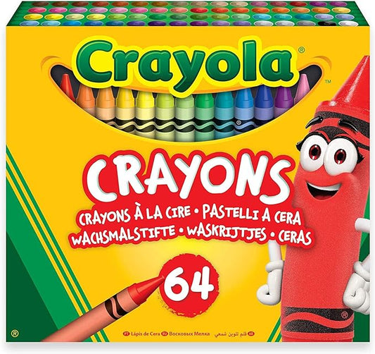 64-Pack Crayons with Sharpener