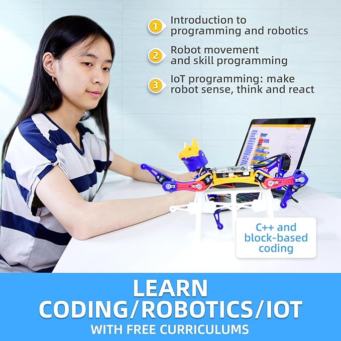 Robot Dog Bittle X (Pre-Assembled) | Robotics Kit | Coding Smart Robot Kit, Voice Control Smart IoT Robot | Programmable Quadruped Robot, Open Source Legged Robot, STEM & Robotics Education