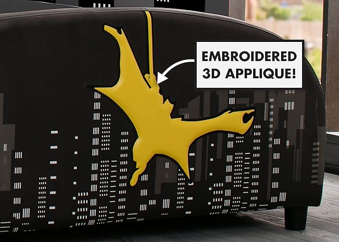 Delta Children Upholstered Twin Bed, DC Comics Batman