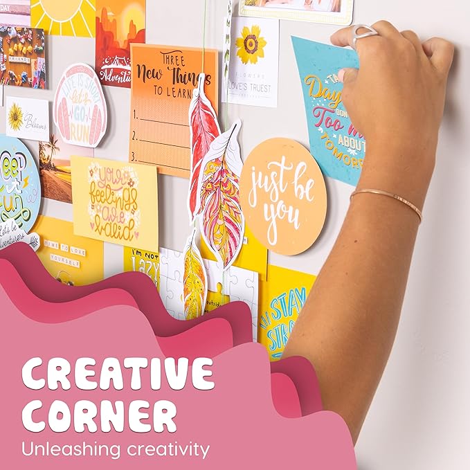 Hapinest DIY Wall Collage Kit for Teen Girls, Picture Arts and Crafts Kit Tween Girl Room Decor, Birthday Gifts Ages 10 11 12 13 14 16 Years Old and Up, Cool Stuff for Bedroom Dorm Aesthetic Décor