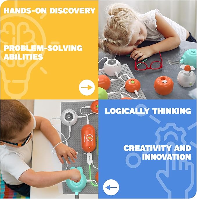 Science Kits for Kids - STEM Kits for Kids, Electronics Exploration Kit, 140+ Projects, 10+ Circuit Parts, STEM Educational Toy Gifts for Kids Boys Girls Ages 3 4 5 6 7 8 9 10 11 12