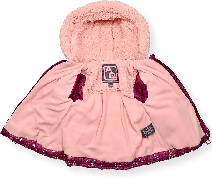 Arctic Quest Little Girls Bib Snow Pants and Ski Jacket Water-Resistant Snowsuit For Kids Winter Jacket For Girls