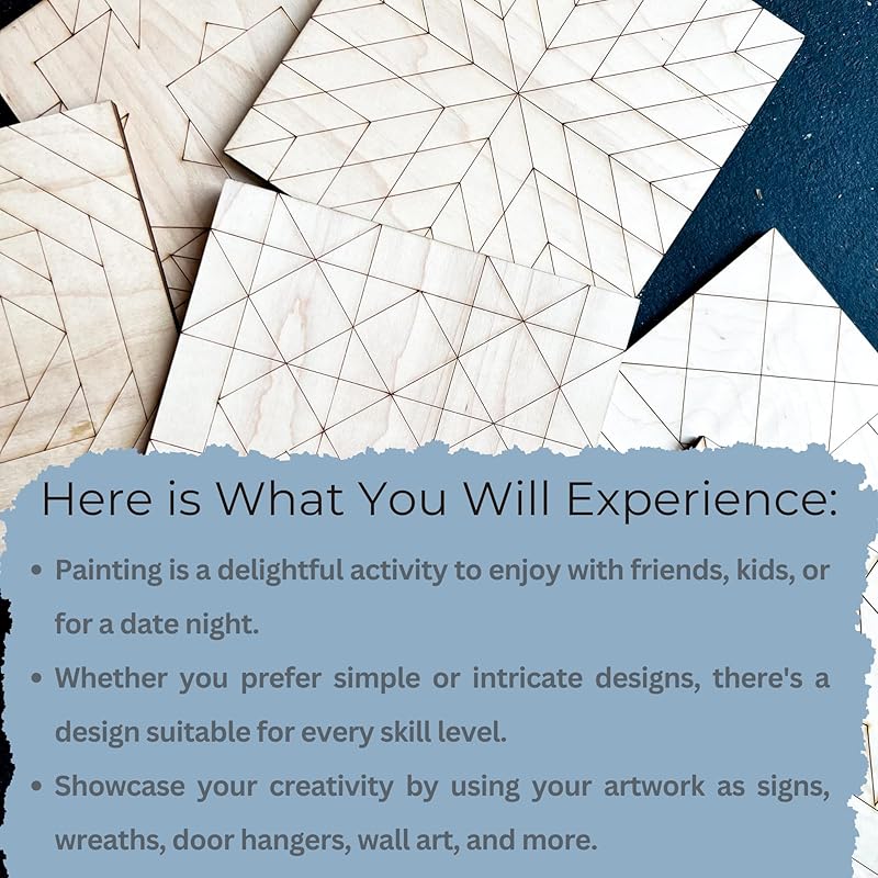 4 Pack Fall Barn Quilt Kit Pattern DIY Unfinished Craft Kit, Autumn Wooden Mini Wall Decor to Paint Small Squares Craft Set (3 inches, Pumpkin)