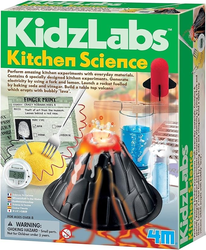 4M Kitchen Science Kit - DIY Chemistry Experiment Lab Stem Toys Gift for Kids & Teens, Boys & Girls (3806)