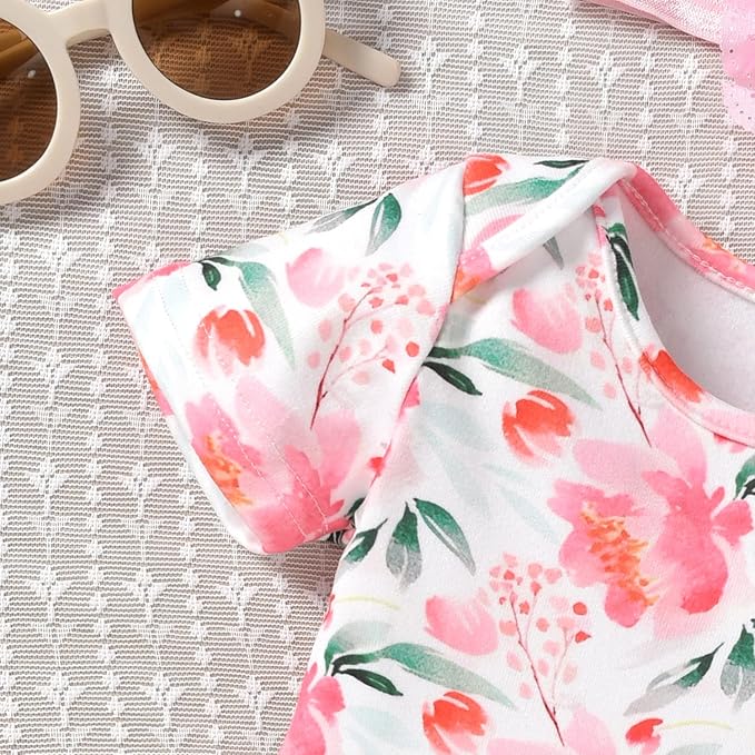 Aalizzwell Newborn Infant Baby Girls Bodysuit Dress