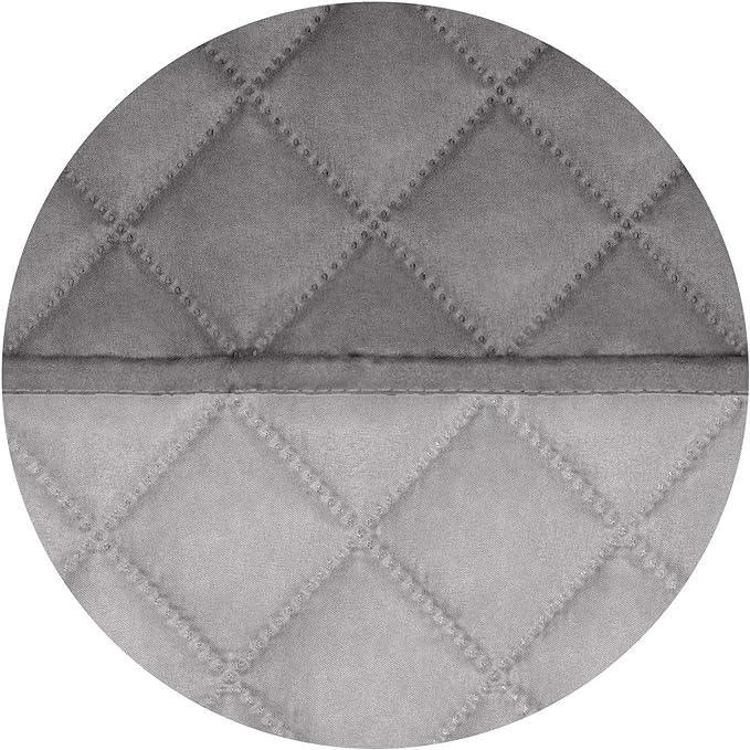 PureFit Reversible Quilted Sofa Cover, Water Resistant Slipcover Furniture Protector, Washable Couch Cover with Non Slip and Elastic Straps for Kids, Dogs, Pets (Oversized Recliner, Gray/Light Gray)