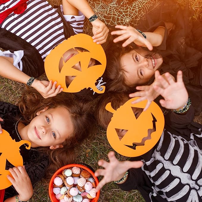 48 Pcs Colorful Kids Friendship Bracelet Set Adjustable Beads Bracelets Cute Friendship Princess Pretend Play Bracelet Stretch Beaded Bracelet Preppy Bracelets Set for Girls Women (Spooky)