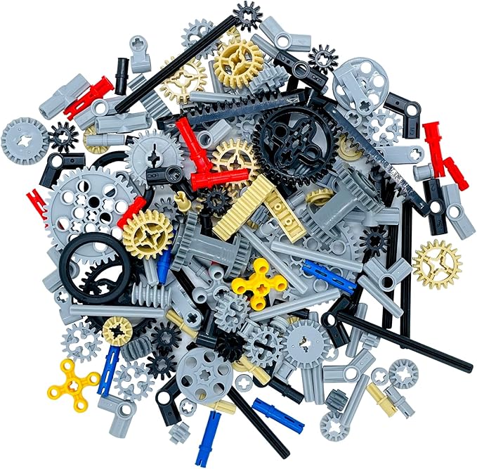 145 Pcs Building Blocks Parts Gear and Axle Set Connectors Wheels Liftarm Pins Accessories Brick Sets Toys Tight Fit with Major Brands…