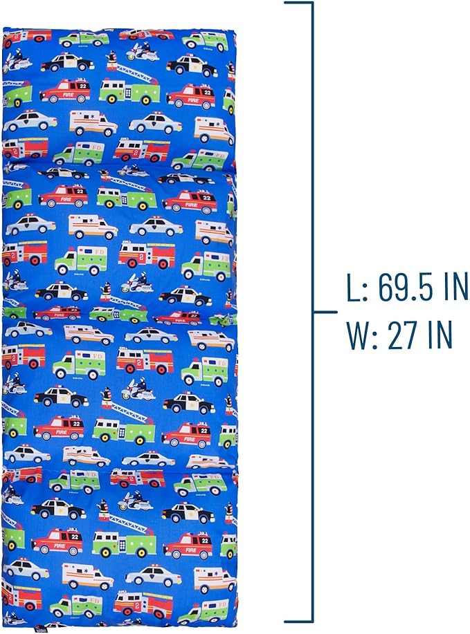 Wildkin Kids Floor Lounger: Ideal for Boys and Girls, Travel-Friendly, Perfect for Sleepovers - Pillow Lounger for Kids, Requires Standard Size Pillows Not Included (Heroes)