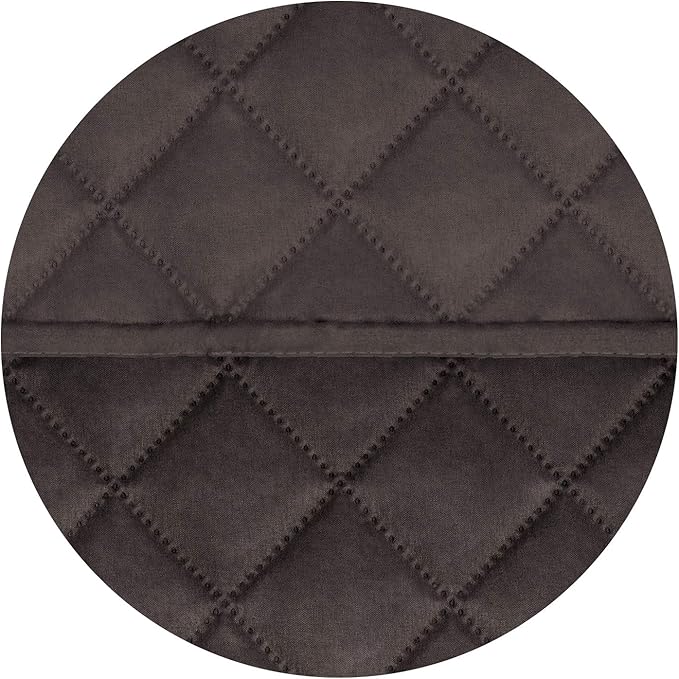 PureFit Reversible Quilted Sofa Cover, Water Resistant Slipcover Furniture Protector, Washable Couch Cover with Non Slip and Elastic Straps for Kids, Dogs, Pets (Small Recliner, Chocolate/Chocolate)