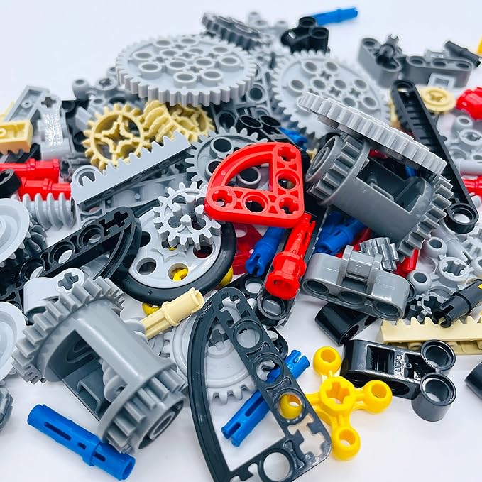 145 Pcs Building Blocks Parts Gear and Axle Set Connectors Wheels Liftarm Pins Accessories Brick Sets Toys Tight Fit with Major Brands…
