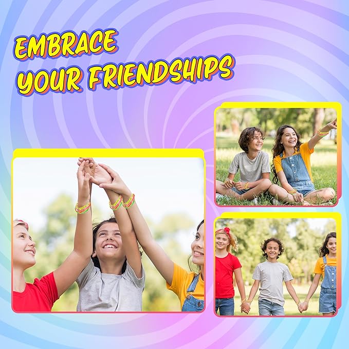 Bedwina Friendship Bracelets For Kids - (Pack of 144) Neon Adjustable Woven Rope Friendship Bracelets Bulk For Girls And Boys - Classroom Prizes For Kids Birthday Party Favors & Goodie Bag Stuffers