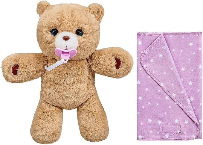 Little Live Pets Cozy Dozy Cubbles The Bear - Over 25 Sounds and Reactions | Bedtime Buddies, Blanket and Pacifier Included | Stuffed Animal, Best Nap Time, Interactive Teddy Bear, 14.9
