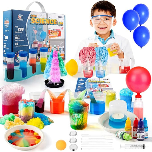 238+ Science Experiment Kit for Kids, STEM Projects Educational Science Kits, Science Lab Chemistry Set, Science Toys Kids Science Kit, Birthday Gift Ideas for Boys Girls Ages 5-6-7-8-9-10-11-12