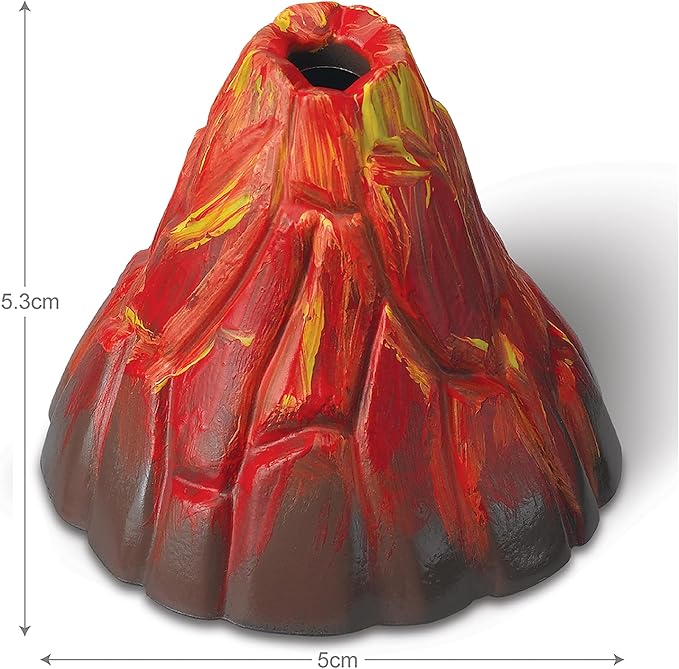 4M: KidzLabs: Pocket Volcano - Create Mini Tabletop Volcanic Eruptions, Baking Soda, Chemical Reactions Kit, STEM Science Activity Set, Kids Ages 5+