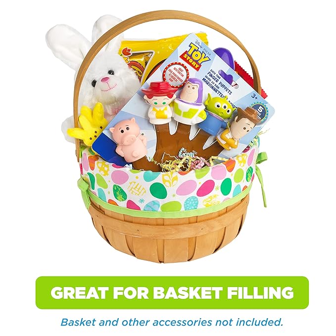 Disney Toy Story Bath Finger Puppets, 10 Pc - Bath Toys, Easter Basket Fillers, Easter Gifts