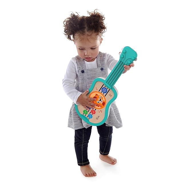 Baby Einstein Sing & Strum Magic Touch Ukulele Wooden Musical Toy, Ages 6 Months+, Multicolored