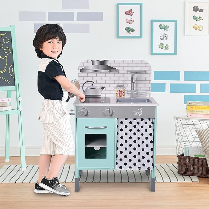 Teamson Kids - Little Chef Philly Modern Play Kitchen - Mint