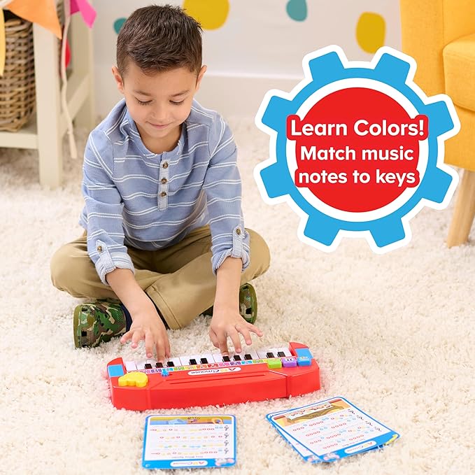 Just Play ABCmouse Play-Along Piano, 3 Learning Modes, Learning and Education, Pretend Play, Kids Toys for Ages 3 Up