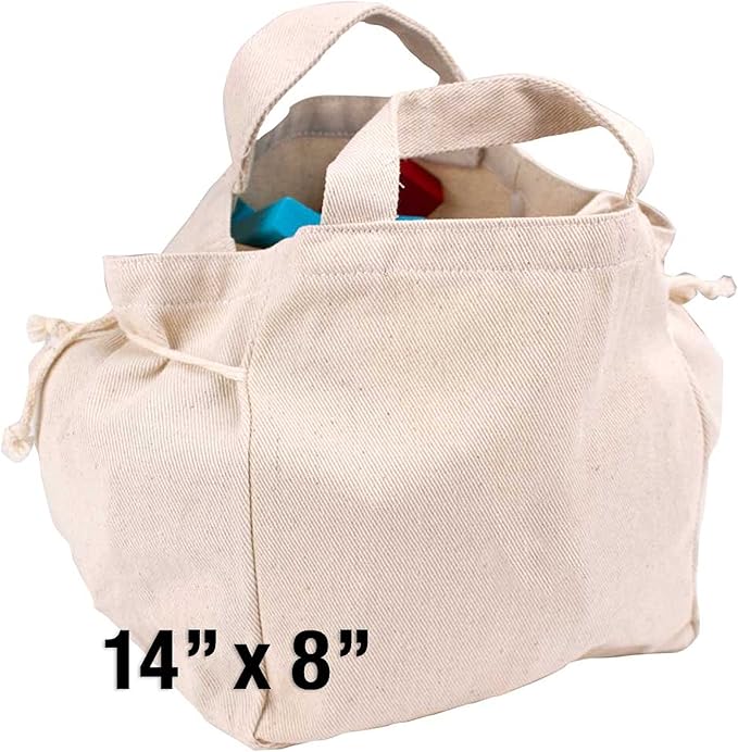 Imagination Generation 100 Piece Natural Wooden Building Block Set with Carrying Bag – Children's Deluxe Stacking Toy Set