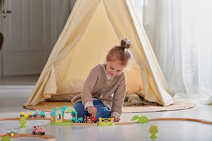 Brio 32270 Disney Mickey and Friends: Mickey Mouse Record & Play Station | Wooden Toy Train Set for Kids Age 3 and Up