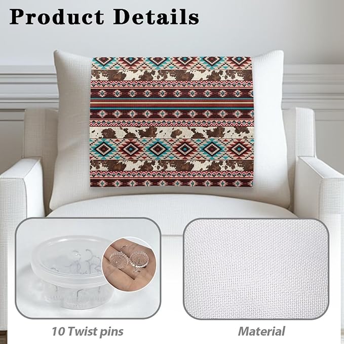 Aztec Recliner Headrest Protector Non Slip Chair Headrest Cover Wrinkle Resistant Recliner Backrest Cover Furniture Protector for Home Couch Loveseats Decoration 3pcs