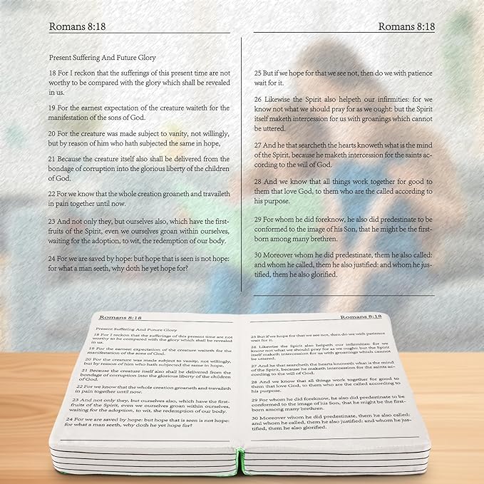 Children's Cartoon Plush Toy Throw Pillows, Christmas holiday Bible Book Pillow that Opens, Home Aesthetic Room Decorative Pillow, Kids Pillow, for Bedroom Sofa Cushion Chair Couch Bed (Green)